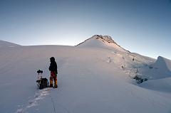 15 Climbing Sherpa Lal Singh Tamang Pausing As We Near The Top Of The Slope 6694m Above Lhakpa Ri Camp I On The Climb To The Summit 